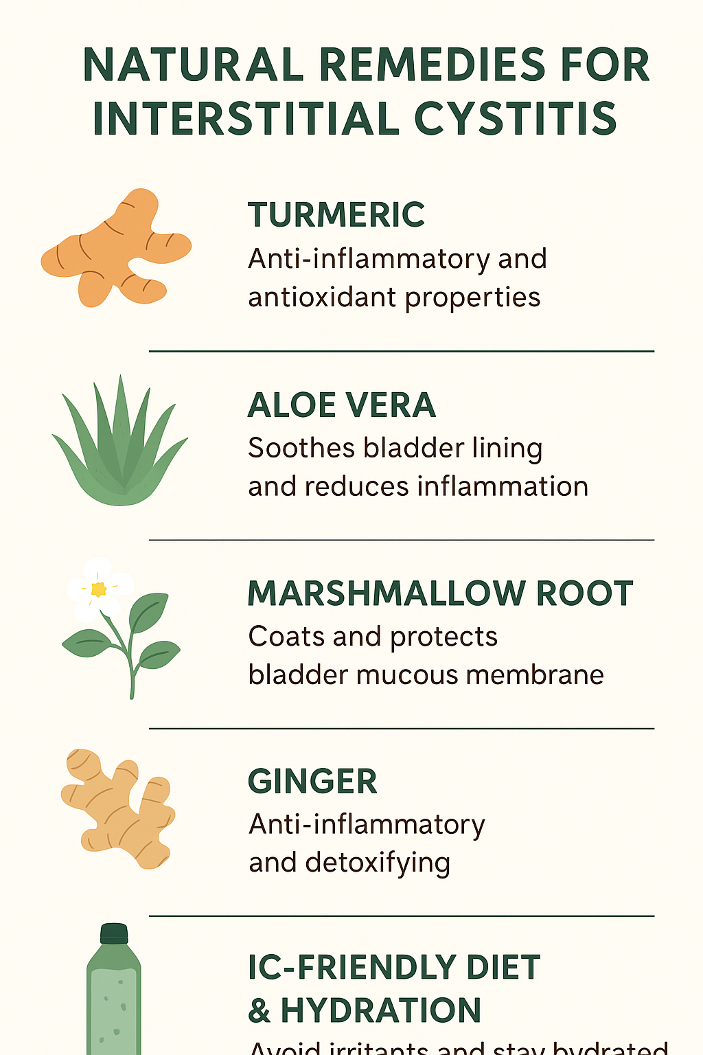 Top 5 Highly Effective Natural Remedies for Interstitial Cystitis