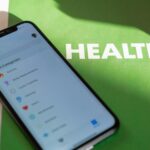 iPhone showing Health app settings screen under Health Categories, used for syncing mental wellness apps with smartwatch